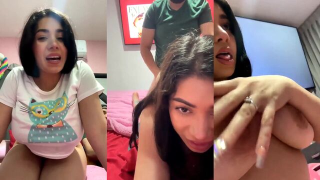 Mexican beauty Giselle Montes in a live show