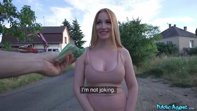 ПОВЕЛАСЬ НА ДЕНЬГИ PublicAgent Kiara Lord - Big Tits Redhead in a Tight Dress [Milf,Mature,Сzech,Секс на улице,Грудь,Попа,Минет