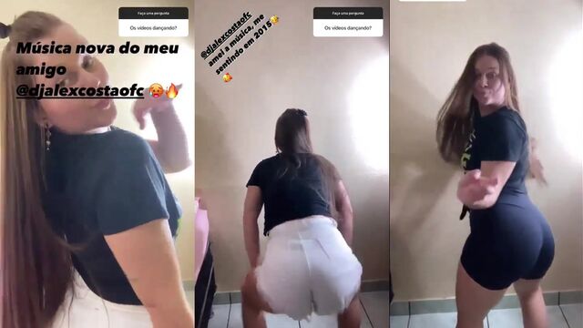 Mariana Graziela in her first porn scene
