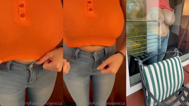Juicy tits Jenicca gets her pussy railed on the sofa in a steamy scene