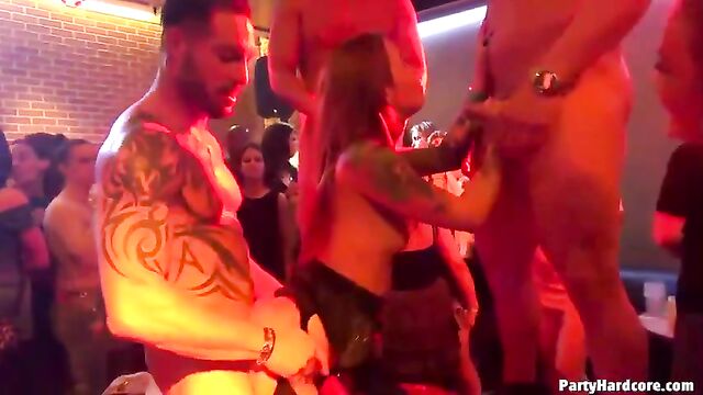 Bunch of wet pussies gets fucked on the party 01