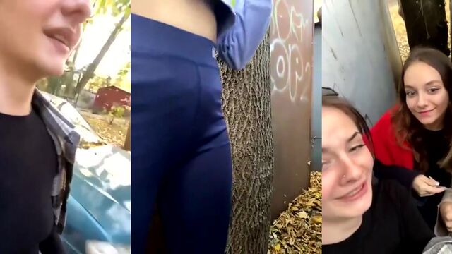 Friends from Russia in a live broadcast