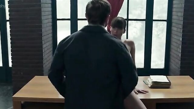 Jennifer Lawrence gets her cunt full of BBC, squirts and cums a lot