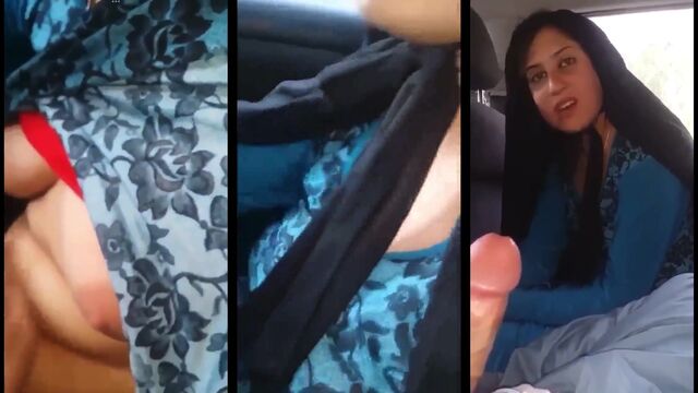 Fella fucks his GF in the car on the way to a place