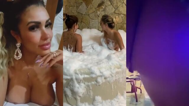 Group sex orgy in the jacuzzi with the gang