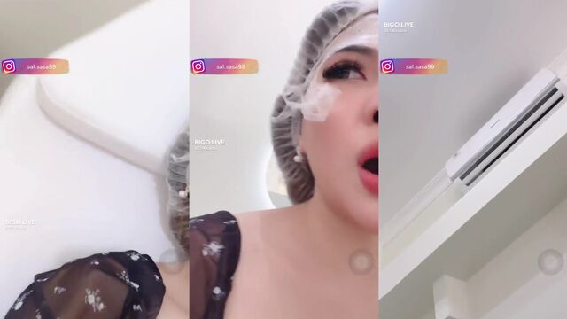 A sexy VJ performing live on Bigo with a stunning body