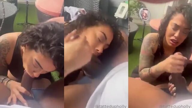 Tattedupholly from USA gets her pussy railed hard in intense action