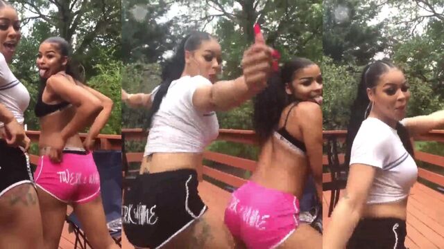 Phat booty chick Chrisean gets her ass fucked hard