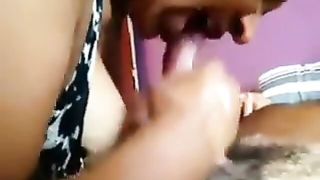 Blonde mature swallows cum after giving a blowjob with her mouth