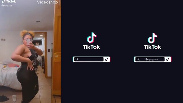 A thot TikTok video featuring Gissy that showcases her wild side