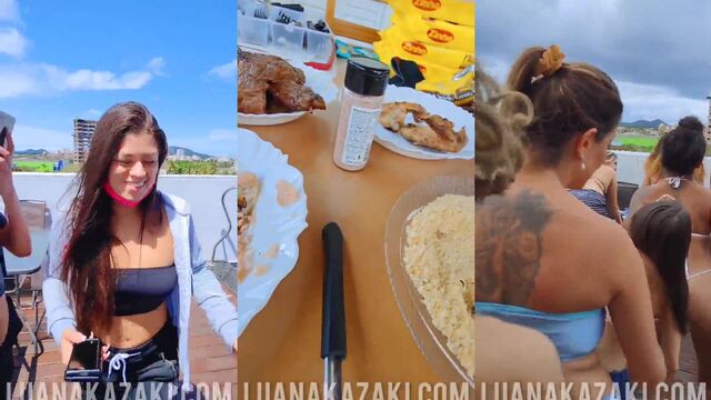 The beautiful Luana Kazaki has a great time with her partner
