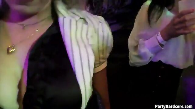 A girl went crazy at the party and had sex with anyone