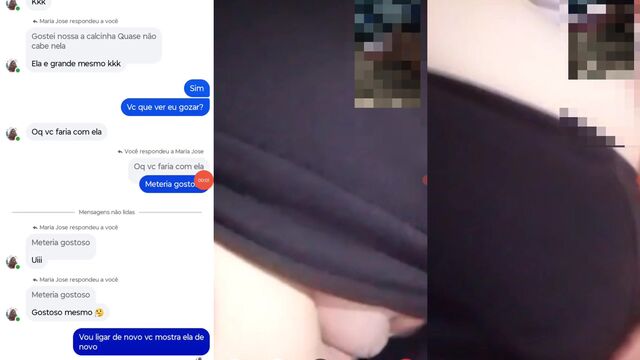 Video call with a curvy married woman who betrayed her husband