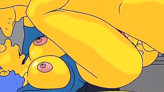 The Simpsons girl Marge gets fucked hard in this porn