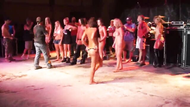 Ladies of the Hoosier Honeys at the Biker Rally Round 2