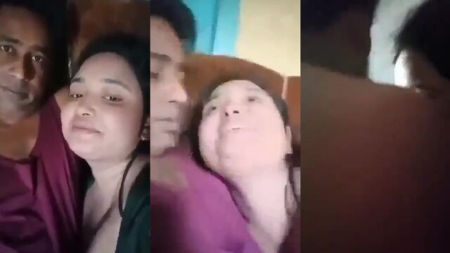 A hot bhabhi is being fucked by a young man in this video