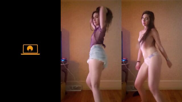 TheSweetestThing dances, strips, and pees, showcasing a captivating performance