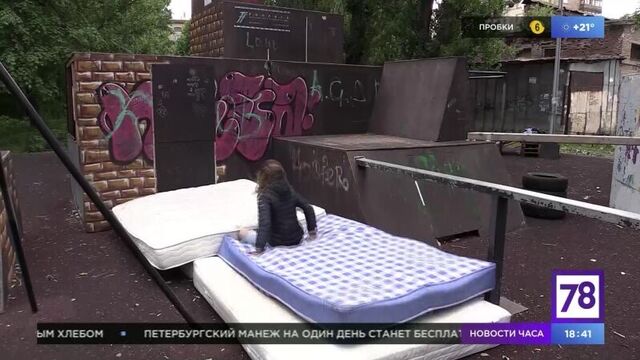 Паркур в Петербурге. Программа "Телекурьер"