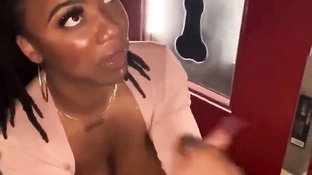 She prefers to eat a cock more than to eat something else