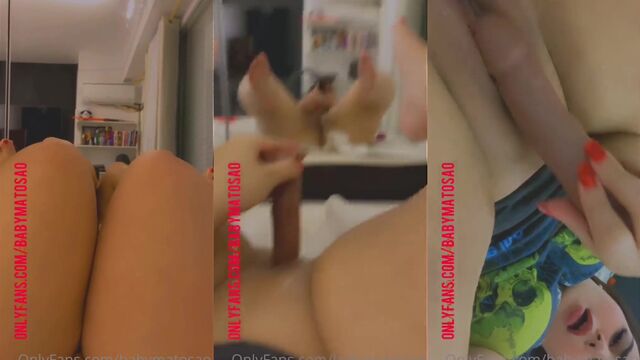 A super hot and sexy baby playing with a big toy