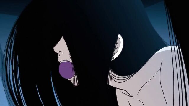 Big ass Sadako gets her pussy filled with cum in this hot hentai scene