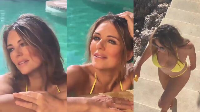 Elizabeth Hurley gets banged by a guy in the bank