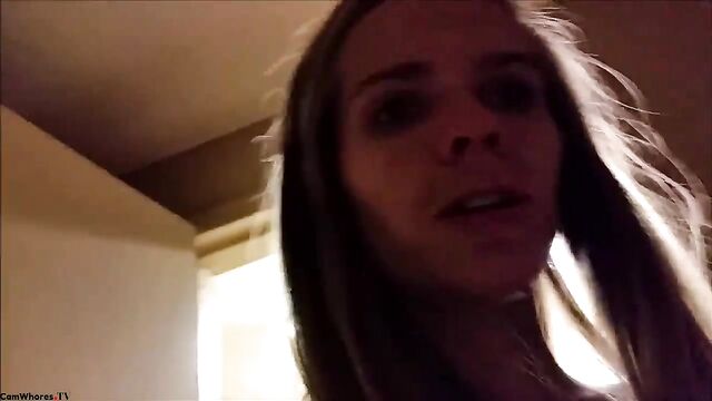 Candie Cane is collecting pee in this hot video