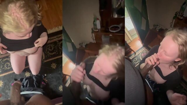 Blonde college girl Lynne gets obsessed with BBC and fucks like a slut