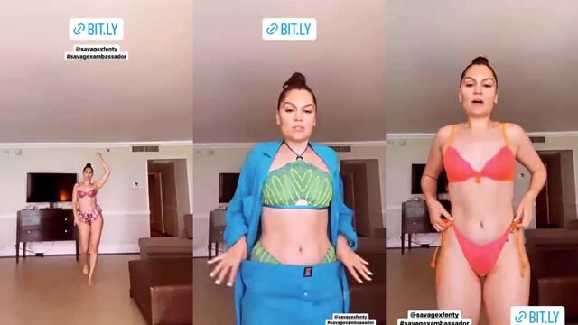 Jessie J - Try on new bodysuit