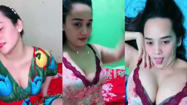 A sexy hijab-wearing woman from Indonesia was teased and played with