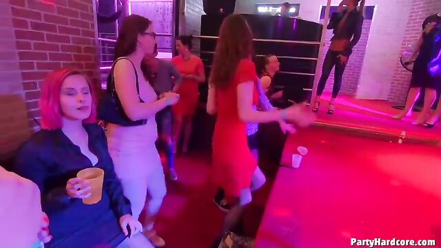 Bunch of wet pussies at a wild party
