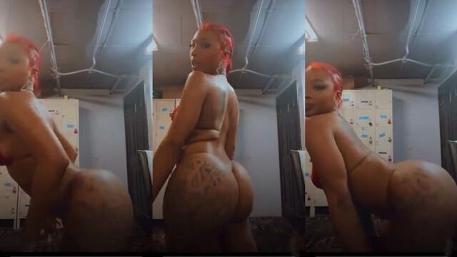 The rapper got his long cock covered with cream