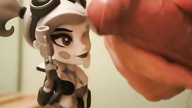 The best Harley Quinn Figure Bukkake action you will see
