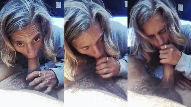 Homeless lady gets banged by a gas station worker in a steamy encounter