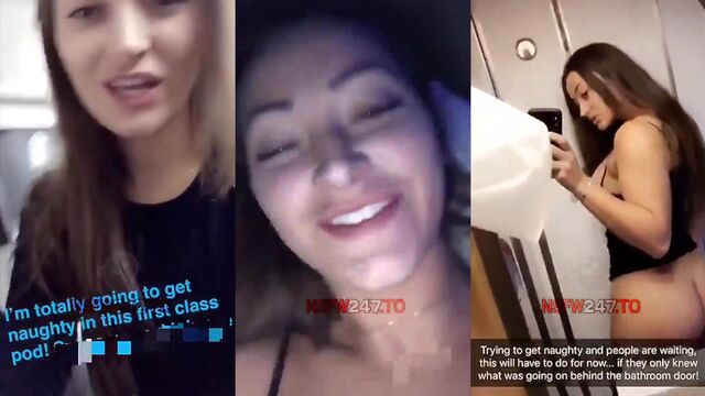 Dani Daniels is a naughty girl even in a plane, according to Snapchat
