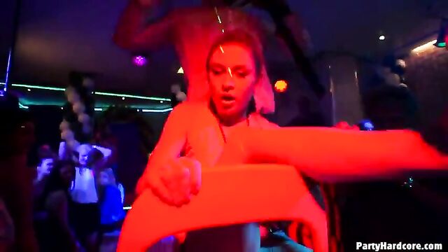 Bunch of wet pussies gets fucked on a wild party