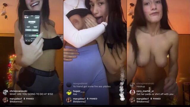 Her friend was camera shy but she's Not