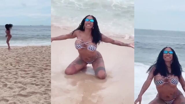 Latin American girl comes to a black cock without sense of shame