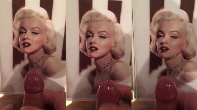 A cum tribute for the eternal Marilyn Monroe