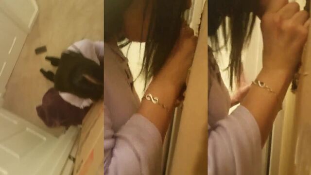 Brunette MILF makes a blowjob for her nephew in a taboo homemade scene