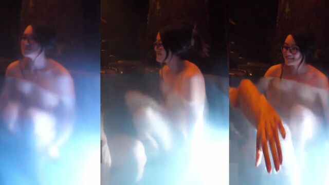 Full hot tub clip with Just Jeannie's passionate action