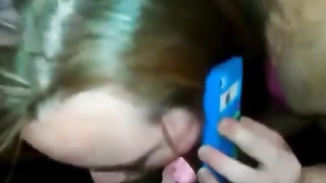 She's on the phone with her man, you can't trust these girls lol
