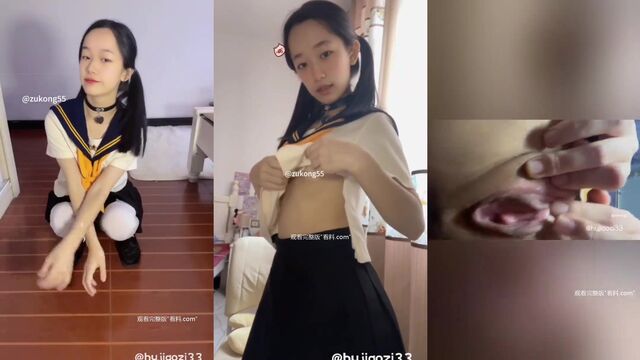 Submissive Asian girl pees on her cute face