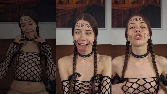 Ahegao is a humiliation for men who like to masturbate alone