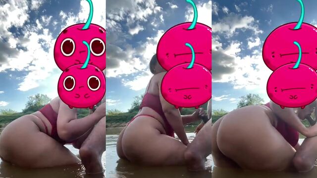 Famosinhas and Brazilian booty 18 years old in a hot scene