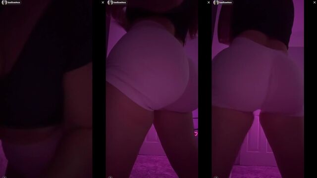 Fit ass twerk and spank archive from a popular TikTok live show