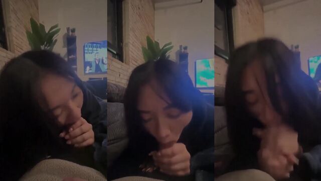 A young and beautiful Asian girl has sex with her boyfriend on Netflix