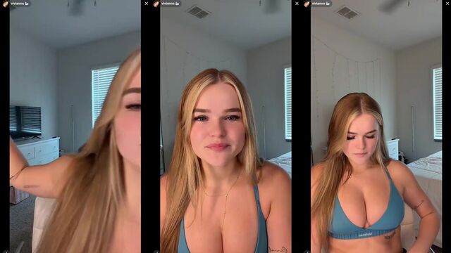 TikTok Live V1V14N featuring PAWG with big tits and cleavage