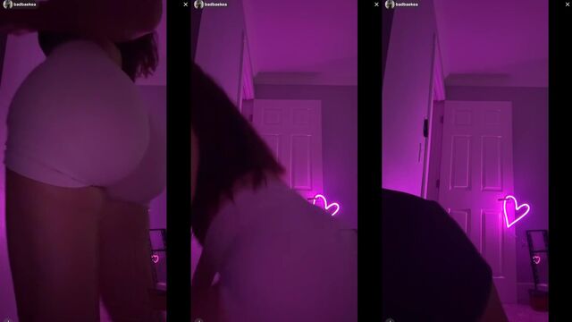 Fit phat ass twerks and jiggles on TikTok live archive