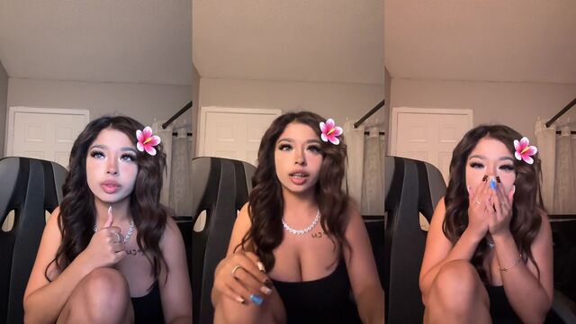 Guy masturbates his dick and cum on TikTok live archive